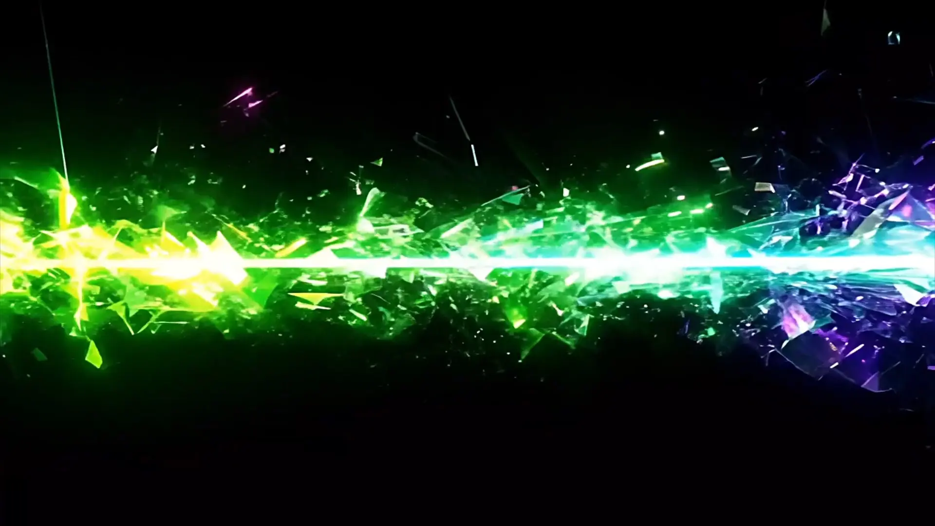 Luminous Green Blast Background for Futuristic Title Animations